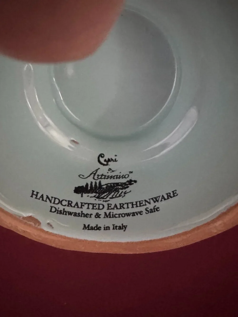 ARTIMINO Capri Discontinued Handcrafted Earthenware Made in Italy  